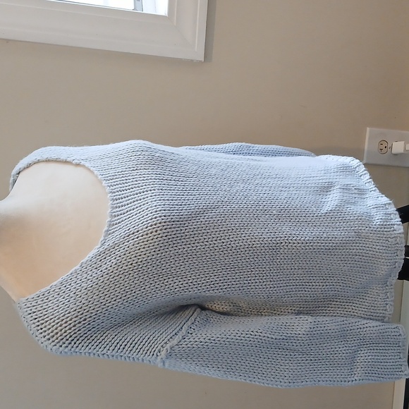 Lovers + Friends Blue‎ chunky crop sweater size Small - Picture 10 of 10